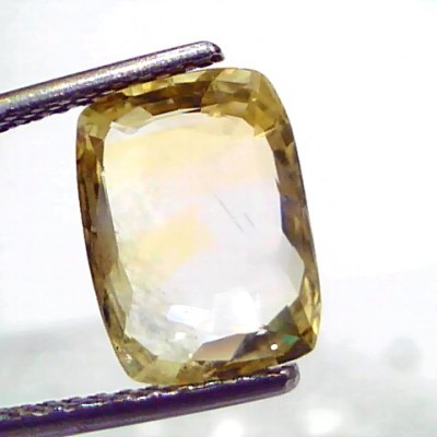 4.33 Ct IGI Certified Unheated Untreated Natural Ceylon Yellow Sapphire