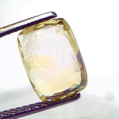 4.33 Ct IGI Certified Unheated Untreated Natural Ceylon Yellow Sapphire