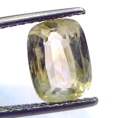 4.37 Ct Unheated Untreated Natural Ceylon Yellow Sapphire Gems