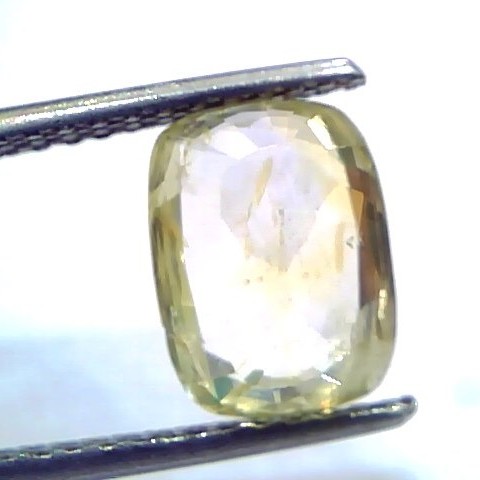 4.37 Ct Unheated Untreated Natural Ceylon Yellow Sapphire Gems