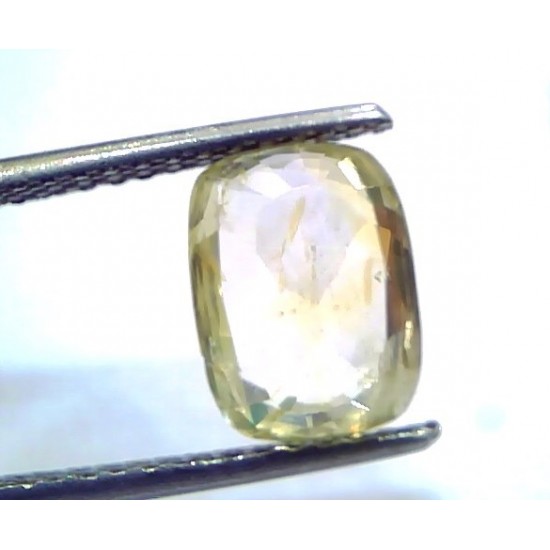 4.37 Ct Unheated Untreated Natural Ceylon Yellow Sapphire Gems