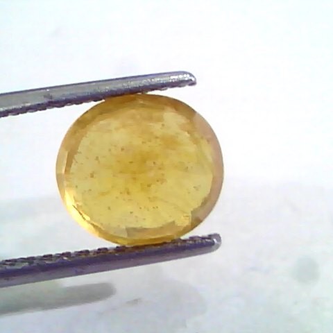 4.34 Ct Natural Yellow Sapphire Pukhraj Jupiter Gemstone(Heated)