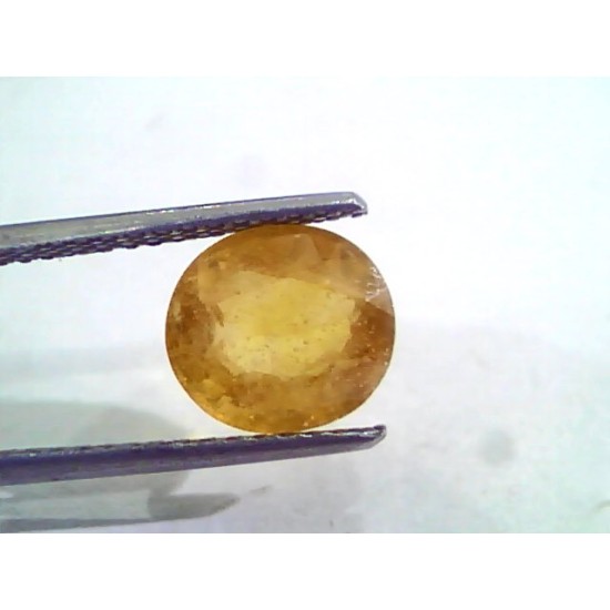 4.34 Ct Natural Yellow Sapphire Pukhraj Jupiter Gemstone(Heated)