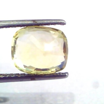 4.35 Ct 7.25 Ratti Unheated Untreated Natural Ceylon Yellow Sapphire