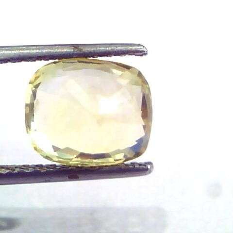 4.35 Ct 7.25 Ratti Unheated Untreated Natural Ceylon Yellow Sapphire
