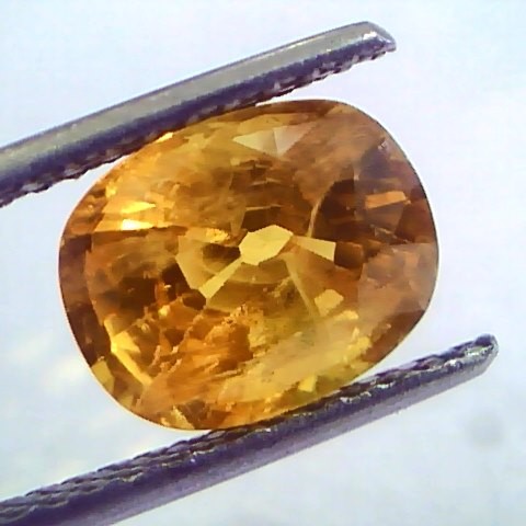 4.37 Ct Natural Yellow Sapphire Pukhraj Jupiter Gemstone(Heated)