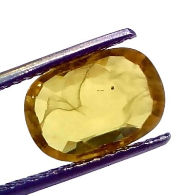 4.43 Ct Natural Yellow Sapphire Pukhraj Jupiter Gemstone (Heated) 4.43 Ct Natural Yellow Sapphire Pukhraj Jupiter Gemstone (Heated)