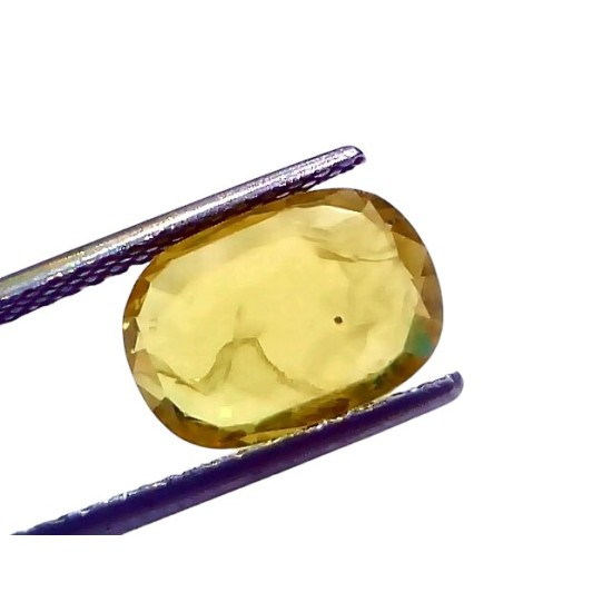 4.43 Ct Natural Yellow Sapphire Pukhraj Jupiter Gemstone (Heated)