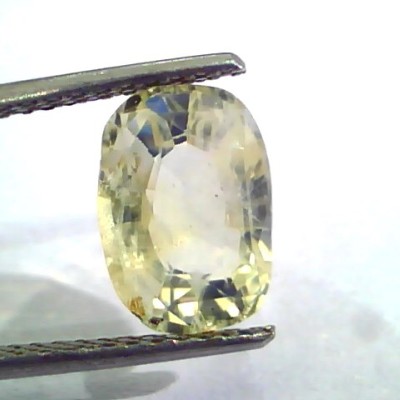 4.48 Ct Unheated Untreated Natural Ceylon Yellow Sapphire Pukhraj