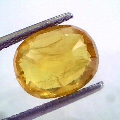 4.50 Ct Natural Yellow Sapphire Pukhraj Jupiter Gemstone(Heated)