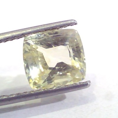 4.50 Ct 7.5 Ratti Unheated Untreated Natural Ceylon Yellow Sapphire