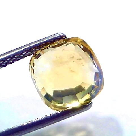 4.52 Ct IGI Certified Unheated Untreated Natural Ceylon Yellow Sapphire AAA