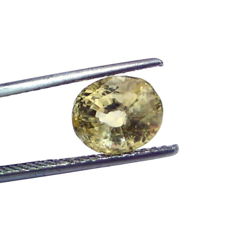 4.54 Ct GII Certified Unheated Untreated Natural Ceylon Yellow Sapphire 4.54 Ct GII Certified Unheated Untreated Natural Ceylon Yellow Sapphire
