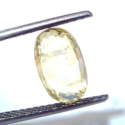4.54 Ct GII Certified Unheated Untreated Natural Ceylon Yellow Sapphire
