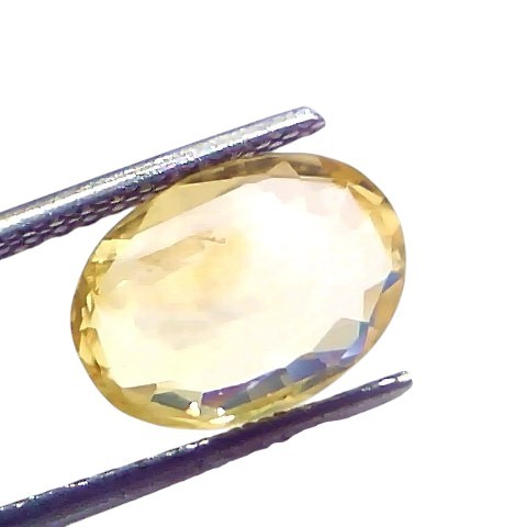 4.54 Ct IGI Certified Unheated Untreated Natural Ceylon Yellow Sapphire