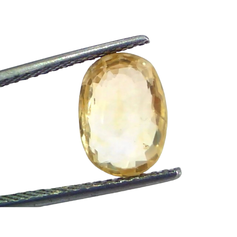 4.55 Ct IGI Certified Unheated Untreated Natural Ceylon Yellow Sapphire 4.55 Ct IGI Certified Unheated Untreated Natural Ceylon Yellow Sapphire