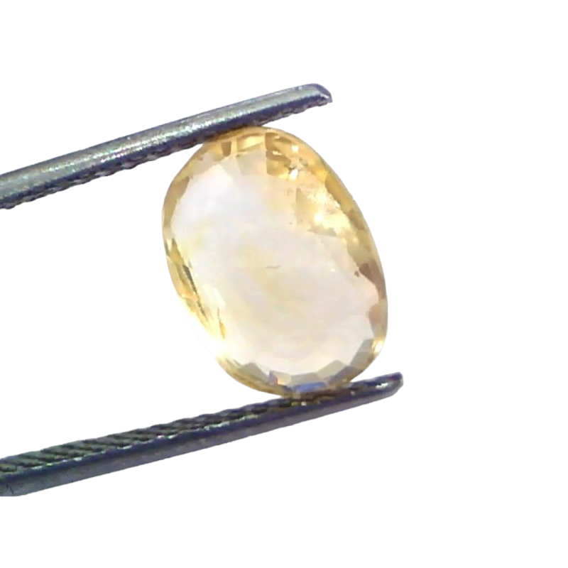 4.55 Ct IGI Certified Unheated Untreated Natural Ceylon Yellow Sapphire 4.55 Ct IGI Certified Unheated Untreated Natural Ceylon Yellow Sapphire