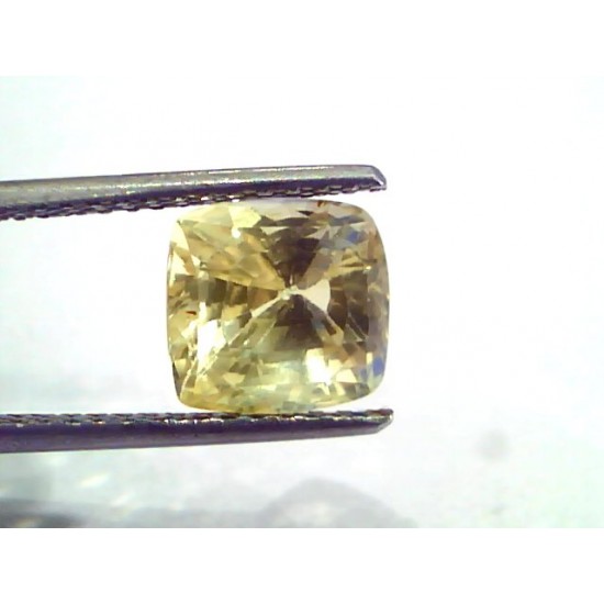 4.58 Ct IGI Certified Unheated Untreated Natural Ceylon Yellow Sapphire