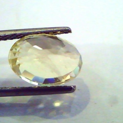 4.69 Ct Unheated Untreated Natural Ceylon Yellow Sapphire Pukhraj