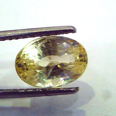 4.69 Ct Unheated Untreated Natural Ceylon Yellow Sapphire Pukhraj