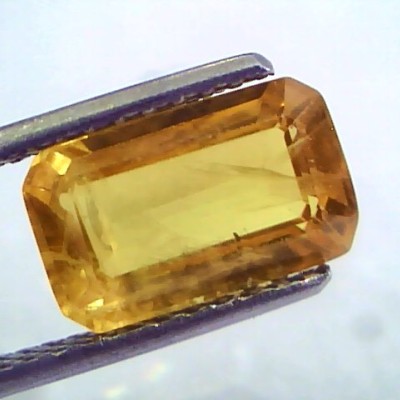 4.66 Ct Natural Yellow Sapphire Pukhraj Jupiter Gemstone(Heated)