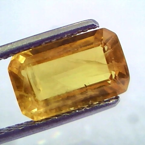 4.66 Ct Natural Yellow Sapphire Pukhraj Jupiter Gemstone(Heated)
