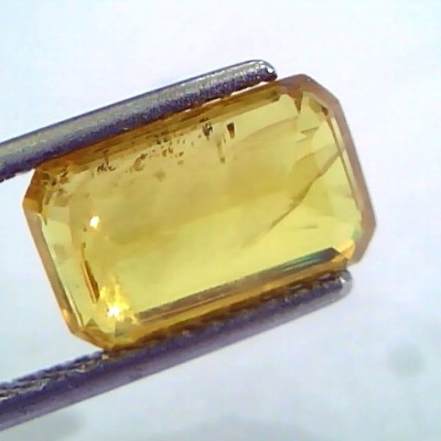 4.66 Ct Natural Yellow Sapphire Pukhraj Jupiter Gemstone(Heated)