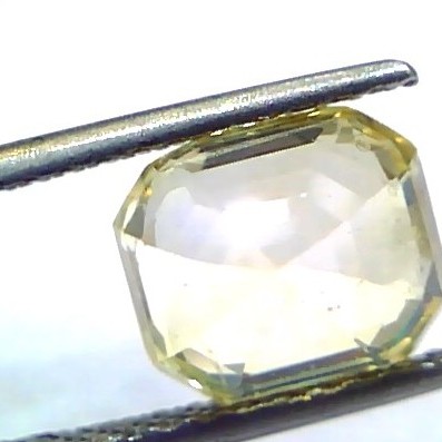 4.70 Ct IGI Certified Unheated Untreated Natural Ceylon Yellow Sapphire AAA
