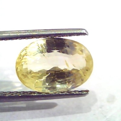 4.73 Ct IGI Certified Unheated Untreated Natural Ceylon Yellow Sapphire