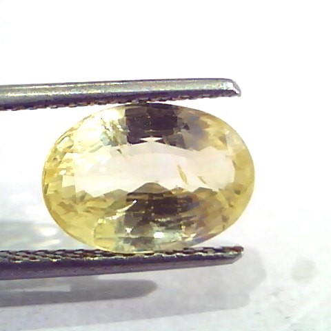 4.73 Ct IGI Certified Unheated Untreated Natural Ceylon Yellow Sapphire