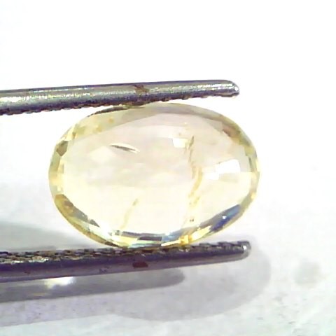 4.73 Ct IGI Certified Unheated Untreated Natural Ceylon Yellow Sapphire