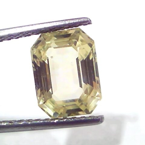 4.73 Ct IGI Certified Unheated Untreated Natural Ceylon Yellow Sapphire
