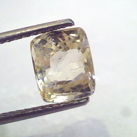 4.78 Ct Unheated Untreated Natural Ceylon Yellow Sapphire Pukhraj