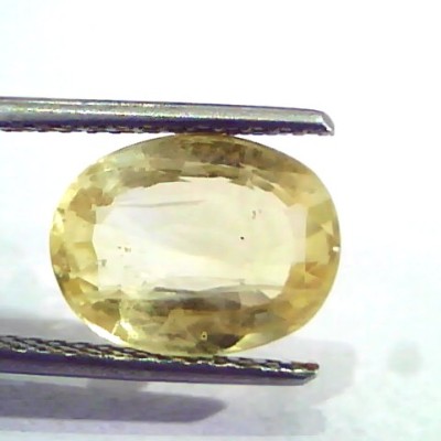 4.76 Ct IGI Certified Unheated Untreated Natural Ceylon Yellow Sapphire