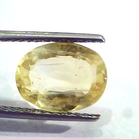 4.76 Ct IGI Certified Unheated Untreated Natural Ceylon Yellow Sapphire