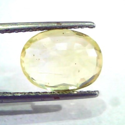 4.76 Ct IGI Certified Unheated Untreated Natural Ceylon Yellow Sapphire