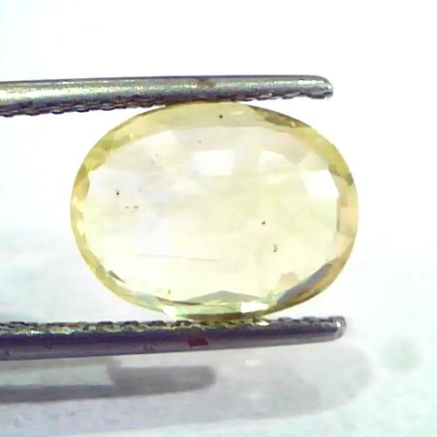 4.76 Ct IGI Certified Unheated Untreated Natural Ceylon Yellow Sapphire