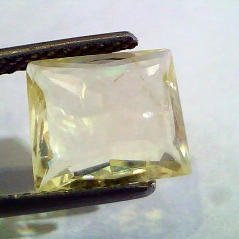 4.88 Ct Unheated Untreated Natural Ceylon Yellow Sapphire Pukhraj