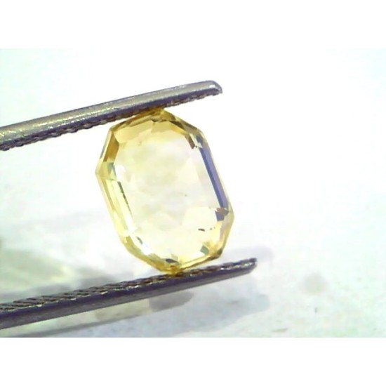 4.80 Ct 8 Ratti Unheated Untreated Natural Ceylon Yellow Sapphire