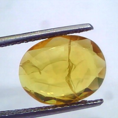 4.84 Ct Natural Yellow Sapphire Pukhraj Jupiter Gemstone(Heated)