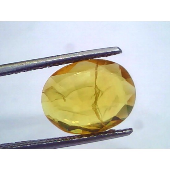 4.84 Ct Natural Yellow Sapphire Pukhraj Jupiter Gemstone(Heated)