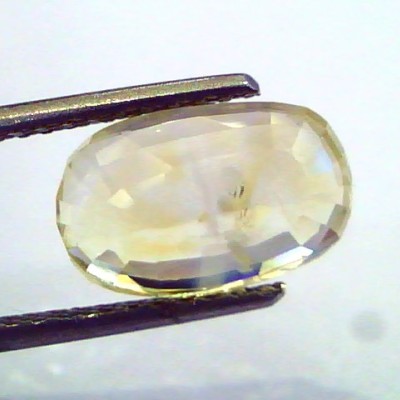 5.04 Ct Unheated Untreated Natural Ceylon Yellow Sapphire Pukhraj