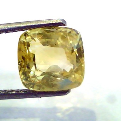 4.93 Ct Unheated Untreated Natural Ceylon Yellow Sapphire/Pukhraj AA