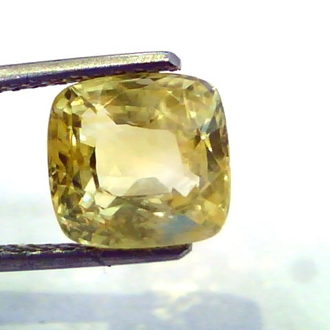 4.93 Ct Unheated Untreated Natural Ceylon Yellow Sapphire/Pukhraj AA