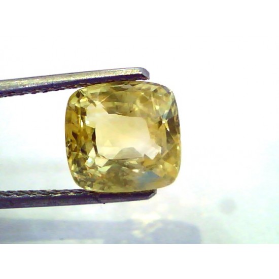 4.93 Ct Unheated Untreated Natural Ceylon Yellow Sapphire/Pukhraj AA