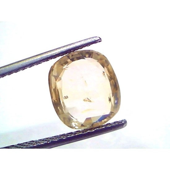 4.93 Ct IGI Certified Unheated Untreated Natural Ceylon Yellow Sapphire
