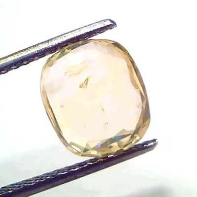 4.93 Ct IGI Certified Unheated Untreated Natural Ceylon Yellow Sapphire