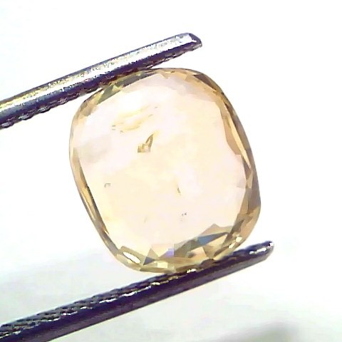 4.93 Ct IGI Certified Unheated Untreated Natural Ceylon Yellow Sapphire