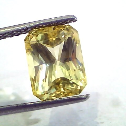 4.95 Ct 8.25 Ratti Unheated Untreated Natural Ceylon Yellow Sapphire