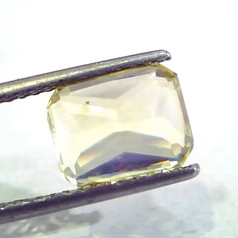 4.95 Ct 8.25 Ratti Unheated Untreated Natural Ceylon Yellow Sapphire